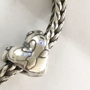 Authentic Trollbeads Hugging Heart Bead New